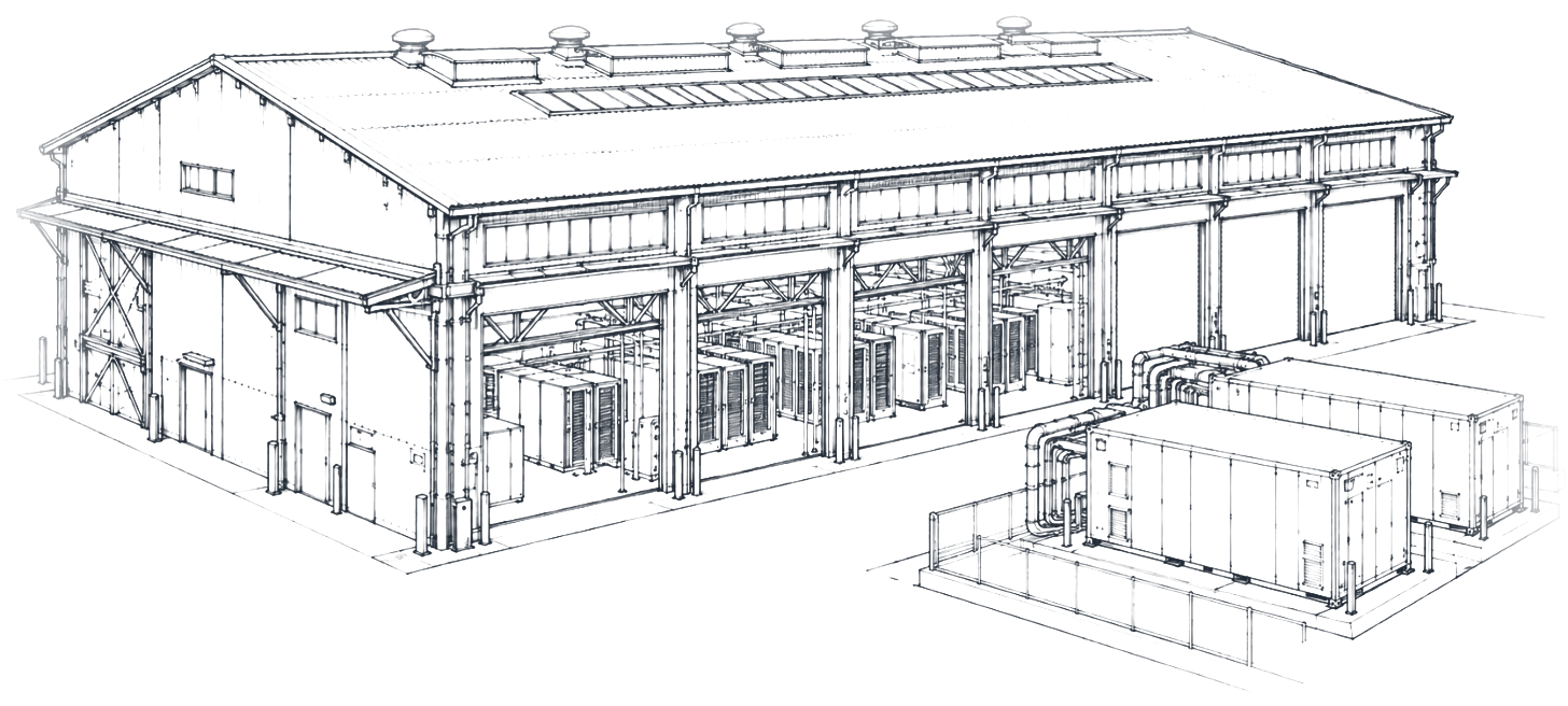 既存建物を改修した拠点の外観